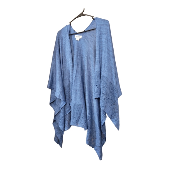Nanette Lepore Accessories - Nanette Lepore blue wrap shawl poncho O/S